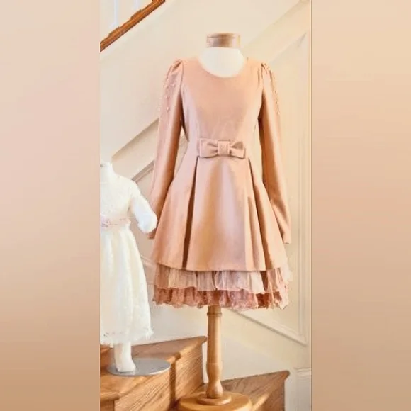 Blush Shabby Chic Dress - Picture 1 of 6